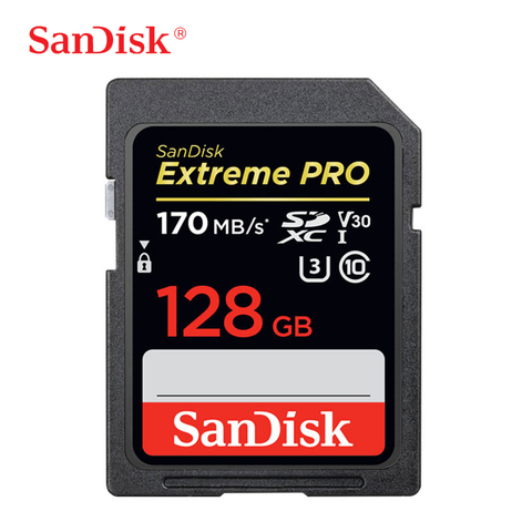 SanDisk Extreme PRO SDHC SDXC UHS-I Card 64GB 128GB 256GB Up To 170 MB/s Class10 C10 U3 V30 UHS-I 4K 32GB 95MB/s For Camera ► Photo 1/6