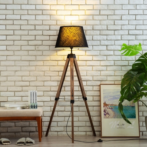 Modern Wood Tripod Standing Lamp for Living Room Bedroom Floor Lamp Art Deco Stand Lamp Nordic Home Deco Floor Lighting Fixtures ► Photo 1/6