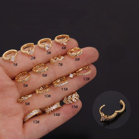 One Piece Personal Fashion Star Square Round Flower Women Earrings Jewelry 2022 Zirconia Women Accessories Piercing Earrings ► Photo 1/5