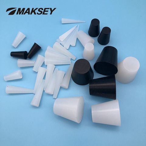 MAKSEY High Temp Silicone Rubber Tapered Plug for Masking Off Holes During Powder Coating Painting Hydro Dipping Media Blasting ► Photo 1/6