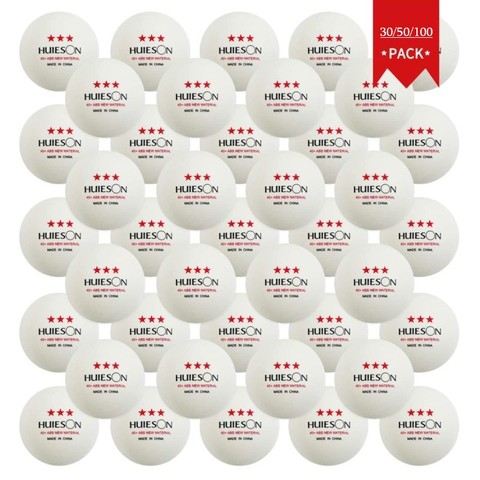 Huieson 3 Star Professional Ping Pong Balls 30/60/100 Pcs Table Tennis Ball 40mm 2.8g ABS Plastic Pingpong Balls for Match ► Photo 1/6