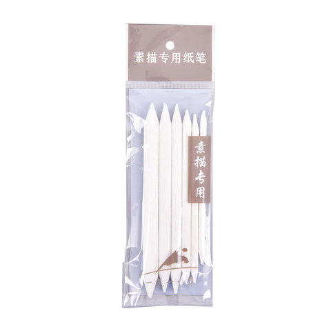 6pcs/set Blending Smudge Stump Stick Tortillon Sketch Art White Drawing Charcoal Sketcking Tool Rice Paper Pen Supplies ► Photo 1/6