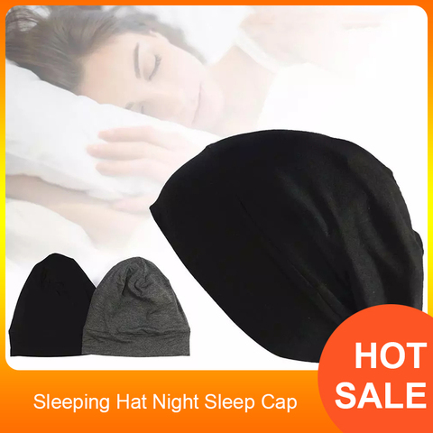 Sleeping Hat Night Sleep Cap Hair Care Bonnet Nightcap For Women Men Unisex Cap Head Wrap Cap Hair Styling Tool ► Photo 1/6