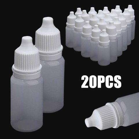 20pcs 10ml 20ml Empty Plastic Squeezable Dropper Bottles Eye Care Liquid Dropper Sample Eyes Drop Refillable Bottle ► Photo 1/6