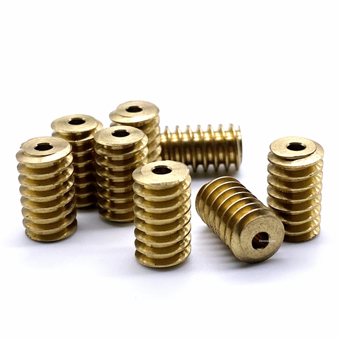 2PCS 0.5M Copper Worms Gear DIY Motor Shaft Gear Outer-diameter 6/7mm Length 10/12mm Hole-diameter 1.98/2.3/3mm ► Photo 1/3