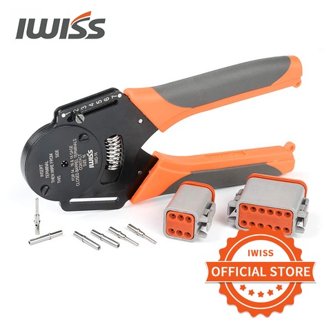 IWISS IWD-12/16/20 German Style Dechi connector mini crimping pliers machined terminal male and female pin crimper tool ► Photo 1/6