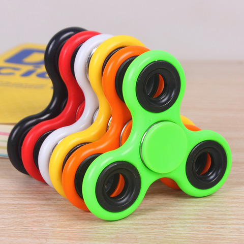 ABS Fidget Spinner EDC Spinner For Autism ADHD Anti Stress Tri-Spinner High Quality Adult Kids Funny Toys ► Photo 1/6