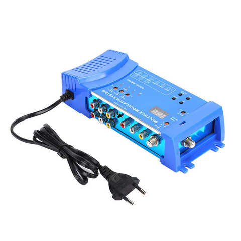 rtl sdr MMS80 Home Modulator Aluminium Alloy Multiple Modulation System UHF EU Plug 100~240V wireless hdmi transmitter ► Photo 1/6