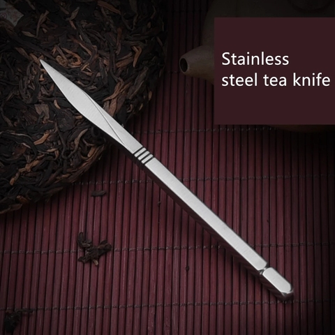 1pc Stainless Steel Tea Needle Delicate Tea Cutter Puer Tea Cone Tea Ceremony Accessories Craft Kung Fu Teasets Spiral Tea Knife ► Photo 1/5
