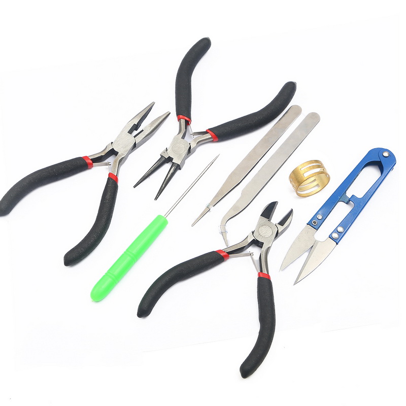 1 Piece Stainless Steel Needle Nose Pliers Jewelry Making Hand Tool Black  12.5cm
