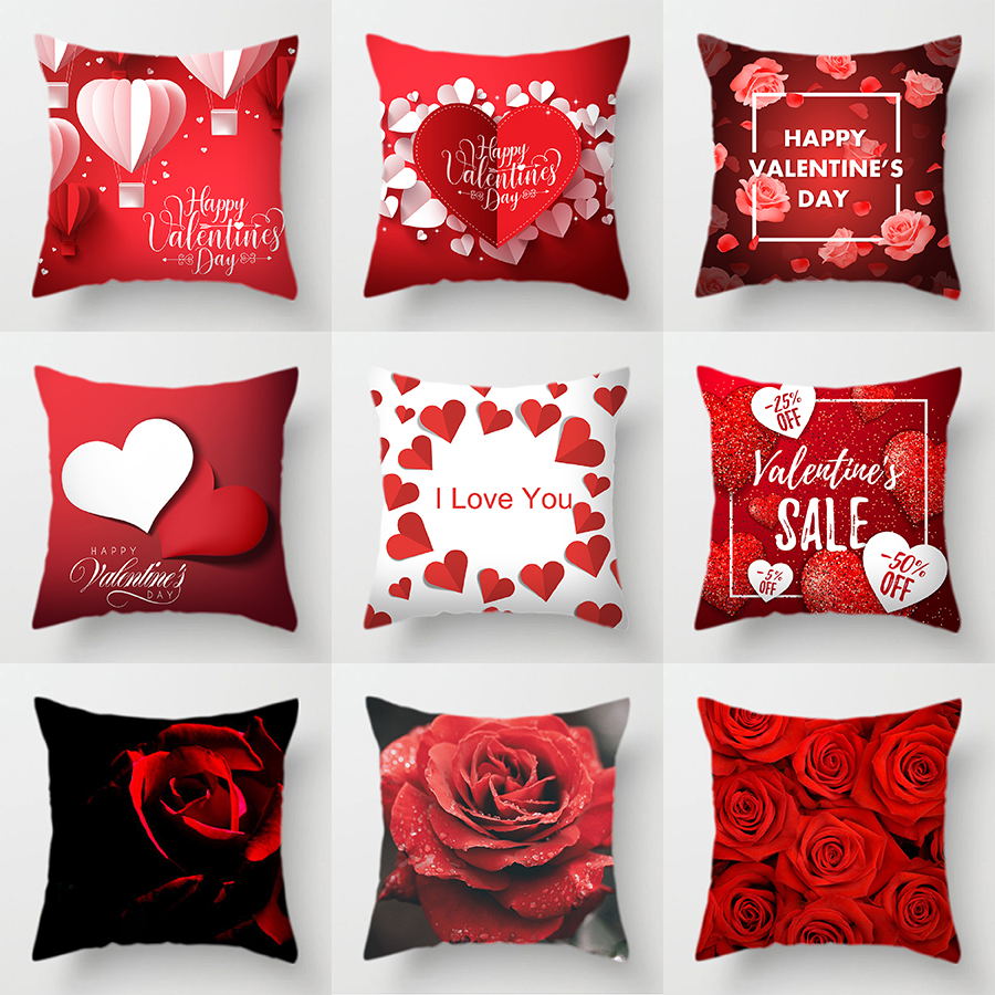 Love Letters Shaped Throw Pillow