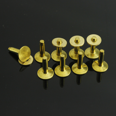 20pcs High quality Solid Brass rivets & burrs 1/2