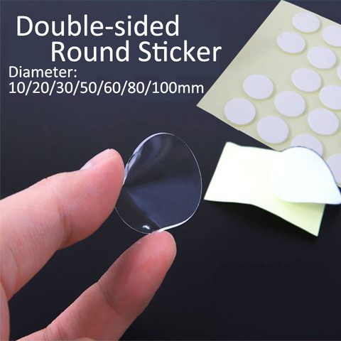 100pcs/20pcs Circle Double-sided tape Diameter10/20/30/ 50/60/80/100mm Transparent tape Acrylic adhesive tape Multipurpose tape ► Photo 1/4