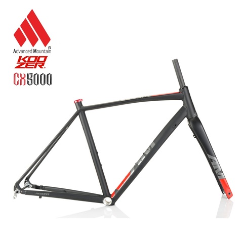 KOOZER CX5000 Aluminum Alloy frame carbon fork CX GRAVEL off-road road bike road disc brake frame gravel bike frameset ► Photo 1/6