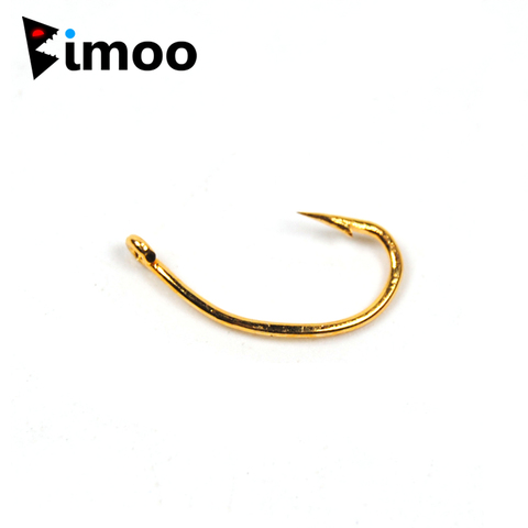 500PCS Gold Color Fishing Hook Nymph Scud Shrimp Pupae Larvae Caddis Fly Tying Fish Hooks #10 #12 #14 #16 Sharp Tip Wholesale ► Photo 1/4