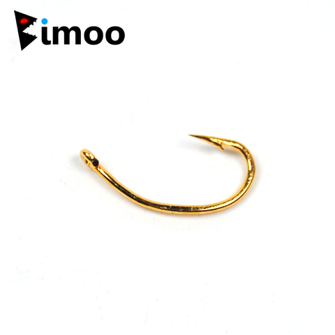 500PCS Gold Color Fishing Hook Nymph Scud Shrimp Pupae Larvae