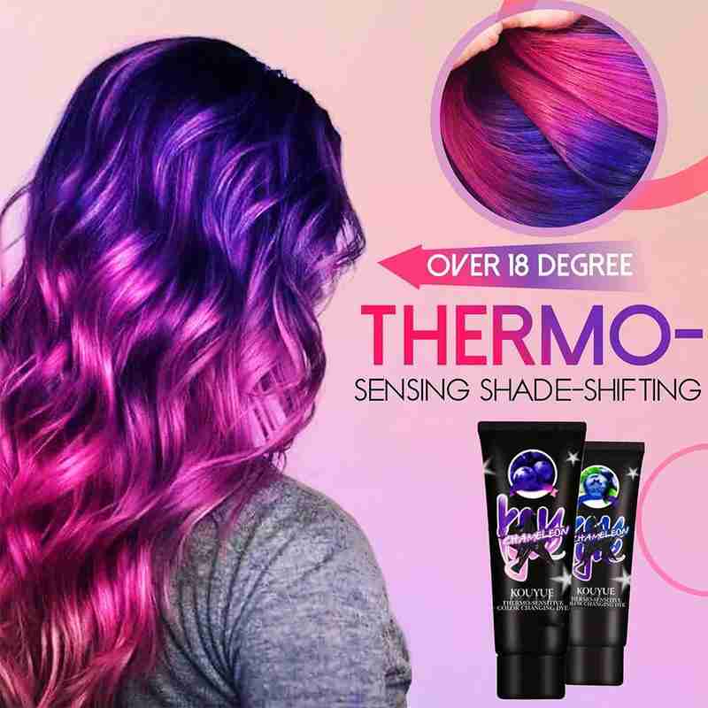 60ml Professional Use Colour Cream Magical Thermochromic Grey Purple Green  Blue Semi Permanent Paint Hair Color Dye Styling Tool - Price history &  Review | AliExpress Seller - Beautiful Nainen Store 