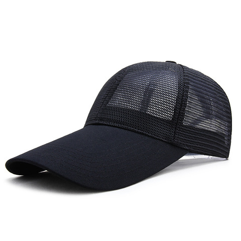 11cm long visor large head Man Big Size Causal Peak Hats Cool Full Mesh Sports Sun Hat Man Plus Size Cotton Baseball Cap 56-62cm ► Photo 1/5