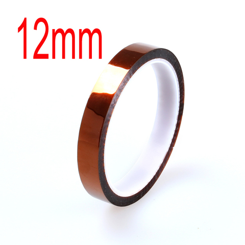 12mm 3D Printer Parts High Temperature Resistant Heat BGA Kapton Tape Polyimide Insulating Thermal Insulation Adhesive Tape ► Photo 1/2