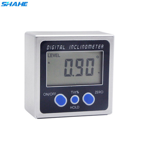 SHAHE Digital Angle Gauge Level Protractor Angle Finder Bevel Gauge Inclinometer with Magnetic Base Electronic Angle Gauge ► Photo 1/5