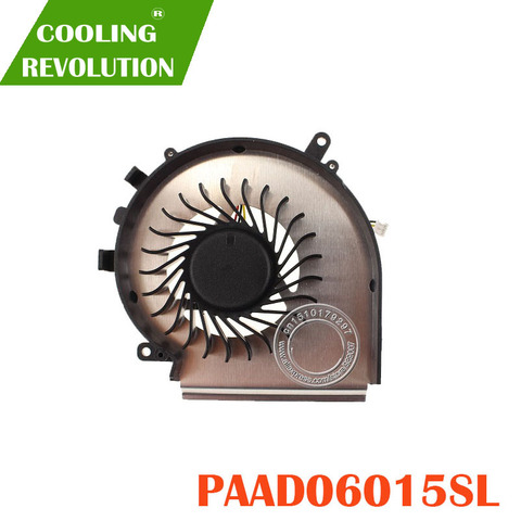 New CPU Cooling Fan For MSI GE72 GE62 PE60 PE70 GL62 GL72 PAAD06015SL 3pin 0.55A 5VDC N303 ► Photo 1/2