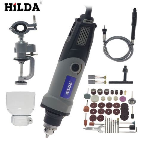 HILDA 400W  with 6-position electric variable speed electric mill for Dremel tool accessories electric drill engraving machine ► Photo 1/6