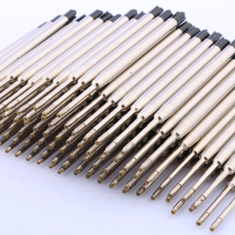 High quality 100Pc stainless steel Ballpoint Pen ink Refills BLUE or black Stationery Office school supplies Ball point ink Pen ► Photo 1/1