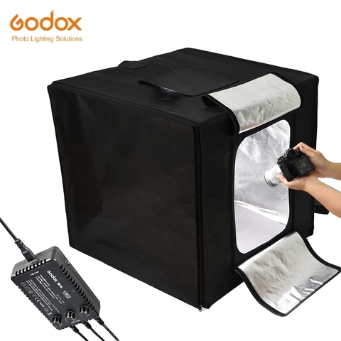 Godox 80*80*80cm LST80 60W 3PCS Mini LED Photography Studio Shooting Tent Softbox 13500~14500 Lumen CRI 96+ with Carry Bag ► Photo 1/6