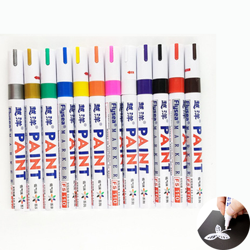 Colorful Marker Waterproof lasting White Markers tire tread rubber