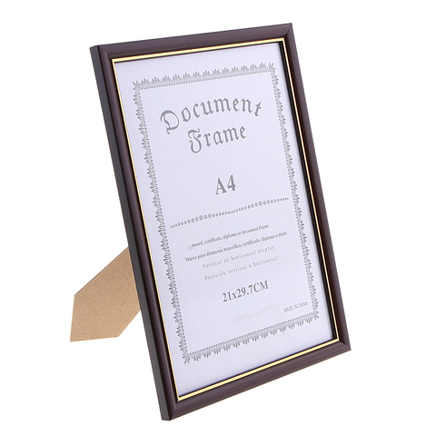 A4 Diploma, Certificate, Photo ,Artwork ,Picture ,Documents Wood Frame ► Photo 1/1
