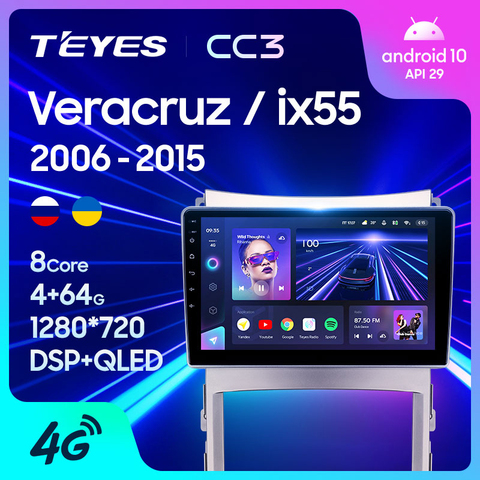 TEYES CC3 For Hyundai Veracruz ix55 2006 - 2015 Car Radio Multimedia Video Player Navigation stereo GPS Android 10 No 2din 2 din dvd ► Photo 1/6