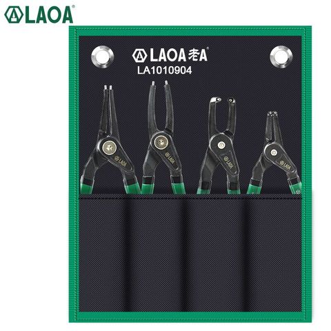 LAOA 5/7 Inch Retainer pliers Circlip Plier Shaft Clamp Snap Ring pliers by Curved Straight Tip External/Internal Type ► Photo 1/6