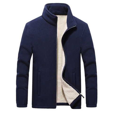 Mens Thick Fleece Jackets Men Outwear Sportswear Wool Liner Warm Jackets Coats Man Thermal Coat Men Winter Coat Plus Size M- 9XL ► Photo 1/1