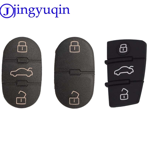 jingyuqin for Audi Key Pad 2/3 Button Replacement Remote Key Shell Fob Cover Case Repair Pads For Audi A3 A4 A5 A6 A8 Q5 Q7 TT ► Photo 1/4