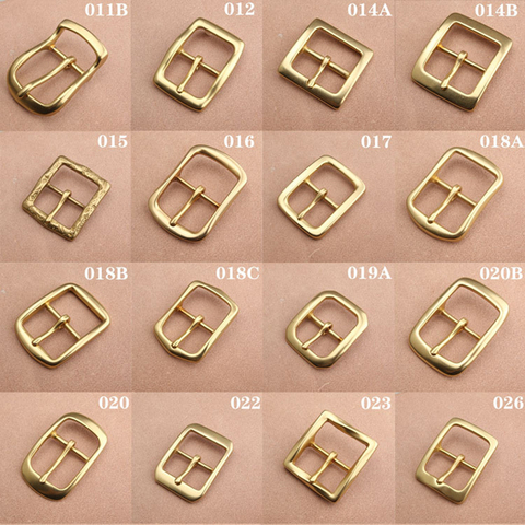 1pcs Brass Cast 40mm Belt Buckle End Bar Heel bar Buckle Single Pin Heavy-duty For 37mm-39mm Belts Leather Craft Accessories ► Photo 1/6