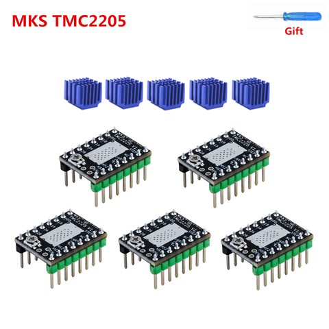 MKS TMC2225 stepper driver 3D Printer driver controller TMC 2225 chip SKR V1.3 SKR V1.4creality parts replace TMC2208 TMC2209 ► Photo 1/5