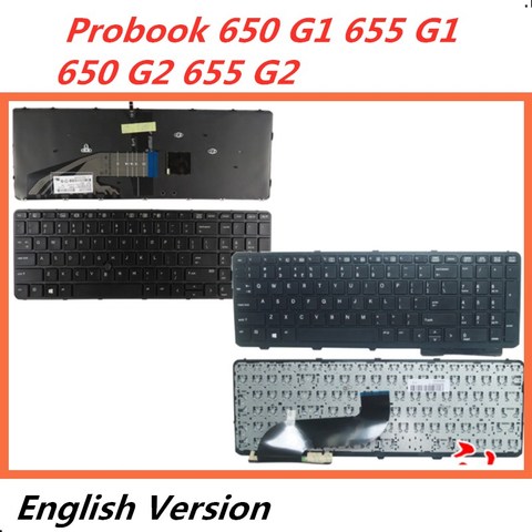 Laptop English Keyboard For HP Probook 650 G1 655 G1/650 G2 655 G2 Notebook Replacement layout Keyboard ► Photo 1/2