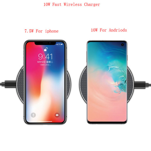 10W Wireless Charger For Samsung Galaxy Note 9 8 S6 S7 Edge S8 S9 S10 Plus S10e S10 5G Qi Fast Charging Pad Case Phone Accessory ► Photo 1/6