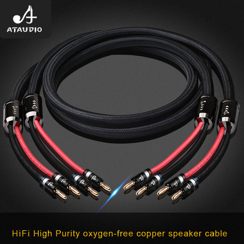 ATAUDIO Hifi Speaker Cable High Quality 6N OFC Speaker Cord to connect Amplifier and Speaker BOX ► Photo 1/5