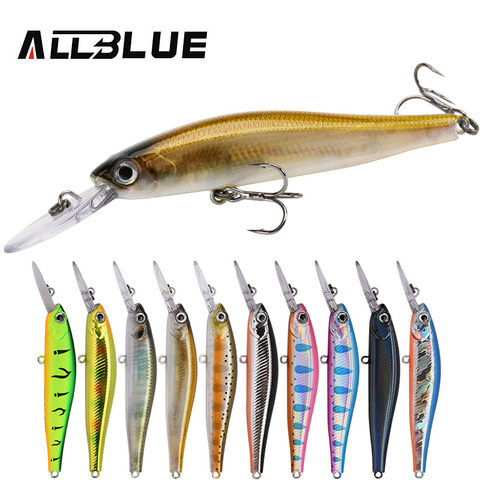ALLBLUE NIMBLE 70S Deep Diving Minnow Silent Fishing Lure 70mm 6.4g Magnetic Wobbler Sinking Bass Pike Trout Artificial Bait ► Photo 1/6