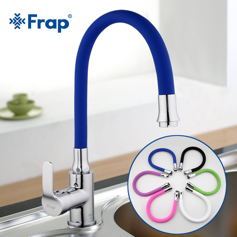 Frap Silica Gel Nose Any Direction Rotating Kitchen Faucet Cold and Hot Water Mixer Torneira Cozinha Single Handle Tap F4353 ► Photo 1/6