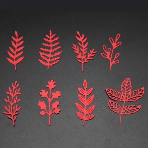 Flower Leaves Metal Cutting Dies Mold Leaf Set Cut Die Scrapbook Embossing Paper Craft Knife Mould Blade Punch Stencils Dies ► Photo 1/5