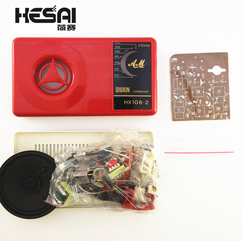 Smart Electronics HX108-2 New 7 Tube AM Radio Electronic DIY Kit Electronic Learning Kit Set ► Photo 1/2