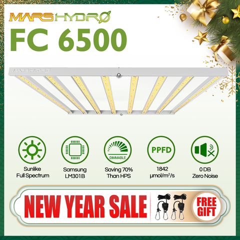 New Arrival! Mars Hydro FC 6500 Samsung LM301B Full Spectrum LED Grow Lights Strip Grow Tent Hydroponics Veg and Flower ► Photo 1/6