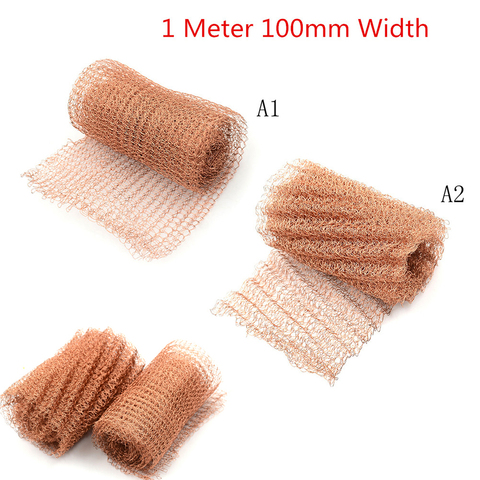 1 Meter 100mm Width Corrugated Copper Mesh For Distillation Reflux Moonshine Brewing Pest Control ► Photo 1/6