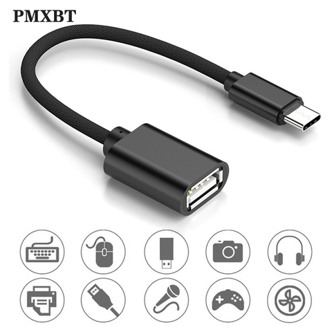 Type C To USB A OTG Adapter Cable USB C OTG Converter For Xiaomi Redmi Samsung Mobile Phone Camera Printer Stick Data Connector ► Photo 1/6