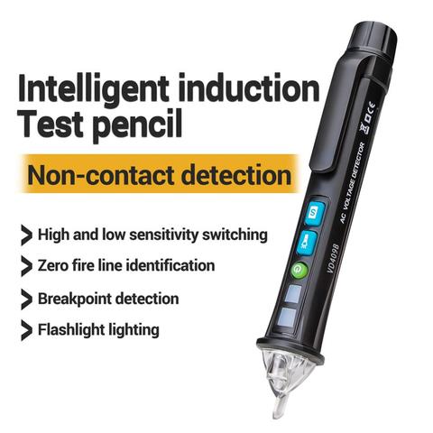 New VD409B LED Tester Non-contact AC Voltage Detector Tester Meter 12V-1000v Pen Wire Tracker Scanmarker Crcuit Breaker Finder ► Photo 1/6