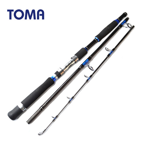 TOMA Fast Action Boat Spinning Fishing Rod Jigging Carbon Fiber Max Power 20kg H 1.8m 1.95m 2.1m Saltwater Trolling Fishing Rod ► Photo 1/6