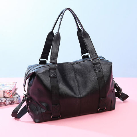 Fashion men Travel Bag Luggage Bag Large Capacity Leather Portable Business handbag crossbody Casual Men's Bag shoulder Trip Bag ► Photo 1/6
