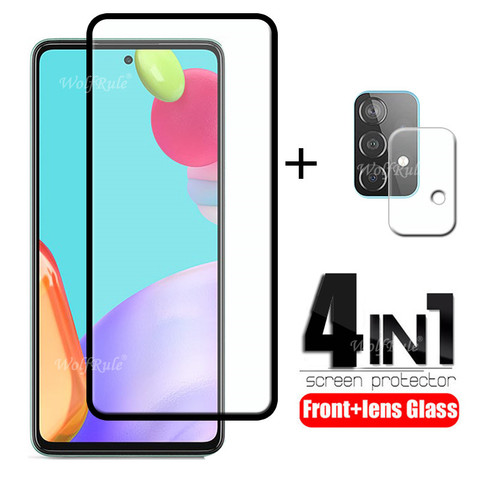 2-in-1 For Samsung Galaxy M21 Glass For Samsung A51 Tempered Glass For Samsung A11 A21S A31 A41 M01S M31S M21 A71 A51 Lens Glass ► Photo 1/6